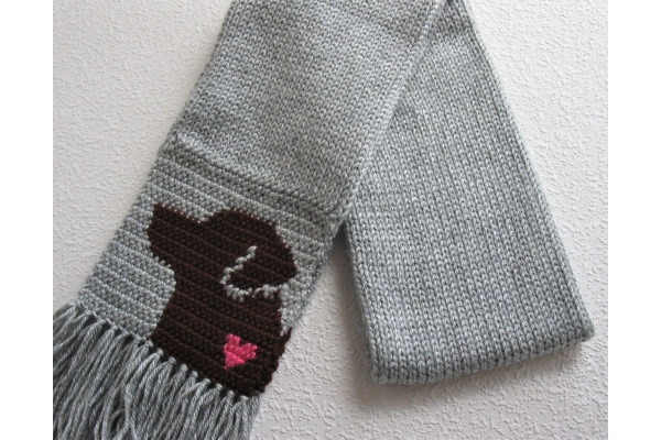 folded lab scarf