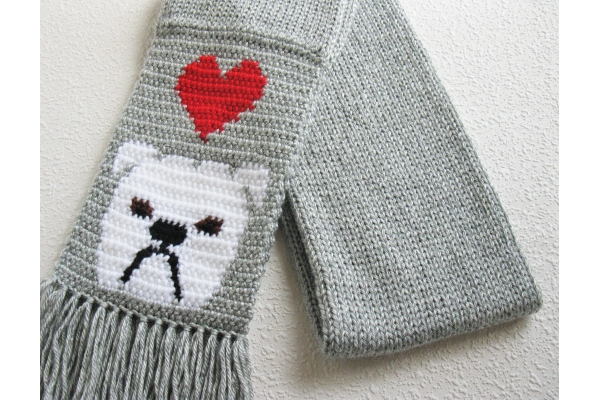 bulldog scarf