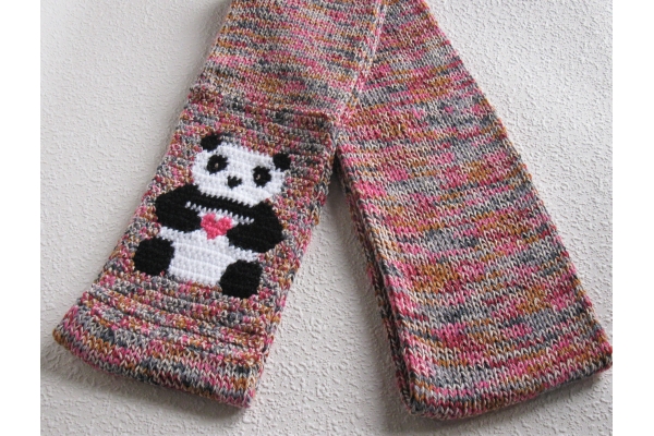 cute panda bear scarf