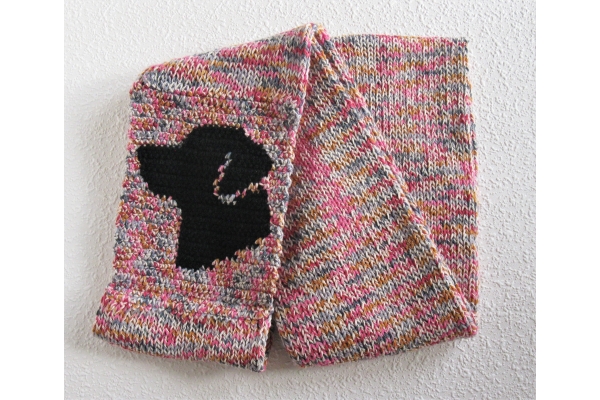 speckled pink scarf