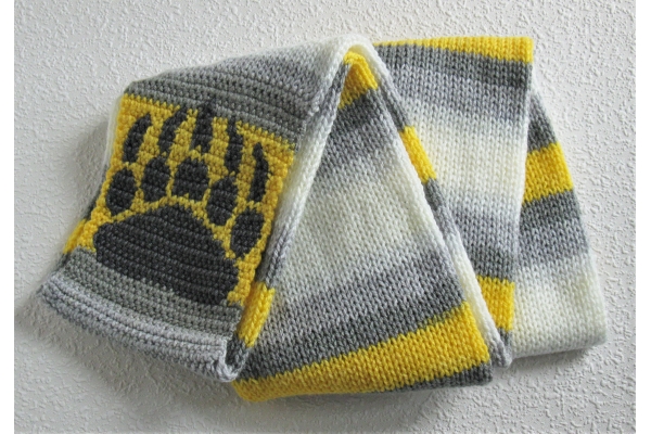 striped animal scarf