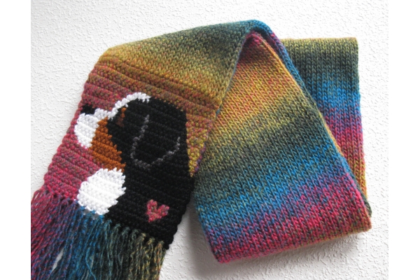 folded dog scarf