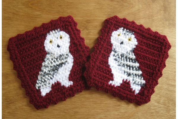 burgundy owl