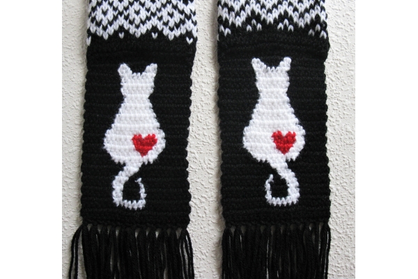cats and hearts