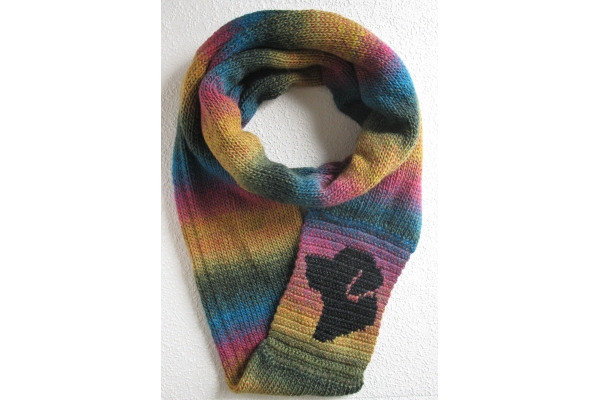 black lab dog scarf