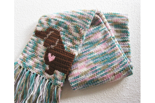 colorful dachshund scarf