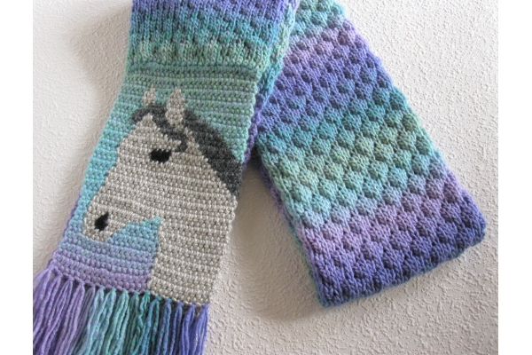 folded horse scarf