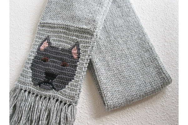 Pitbull dog scarf
