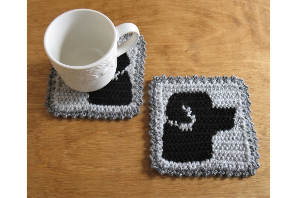 black lab coasters