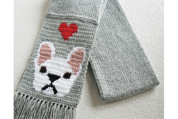 French bulldog scarf