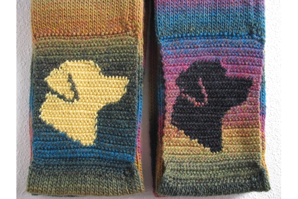 back side of dog scarf
