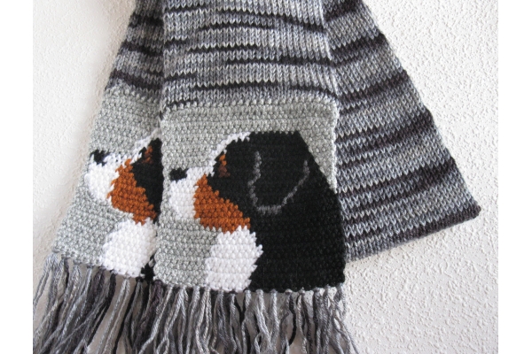 Bernese mountain dog scarf