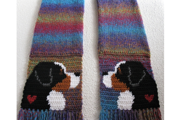 colorful dog scarf