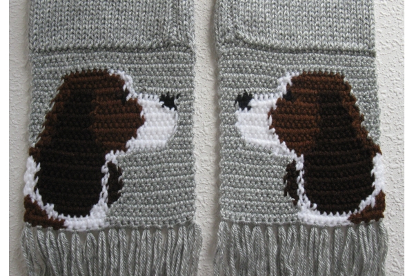 back side of scarf