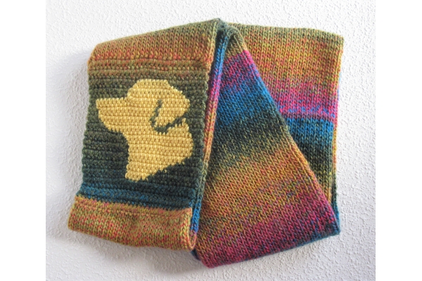folded lab scarf