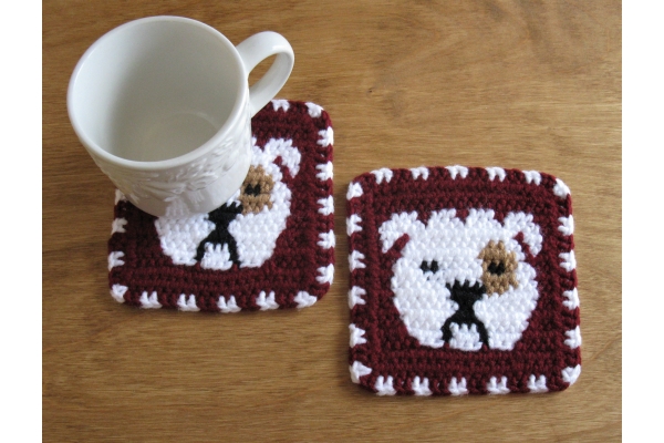 bulldog mug rugs