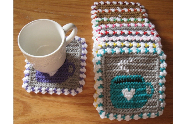 cup coasters tacked