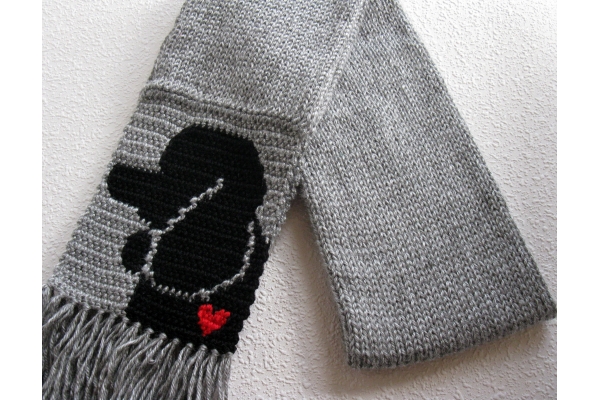 folded poodle scarf