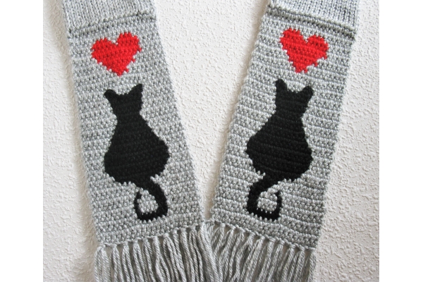 black cat scarf