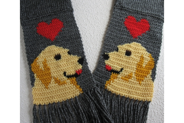 Golden retriever scarf