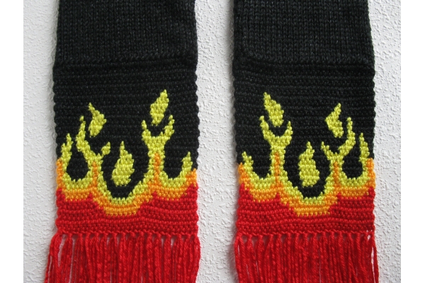 crochet flames