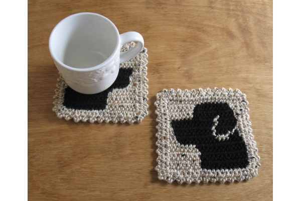 black lab coasters