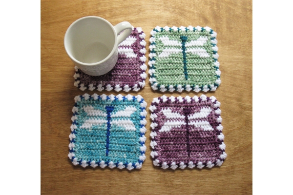 dragonfly coasters