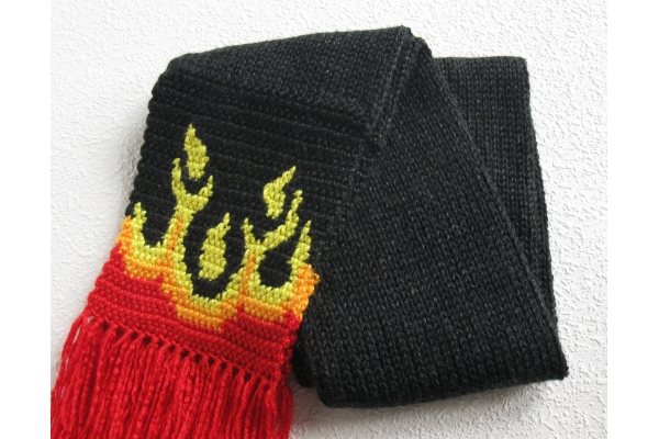 black flame scarf