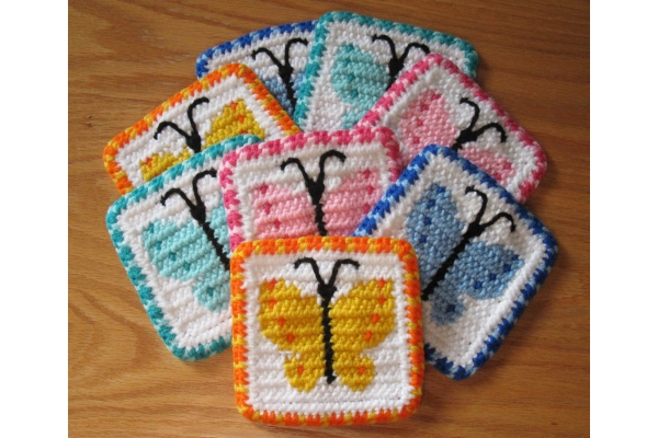 crochet coasters
