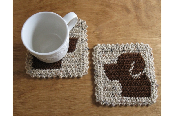 chocolate lab coasters