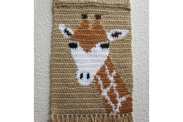orange and white giraffe