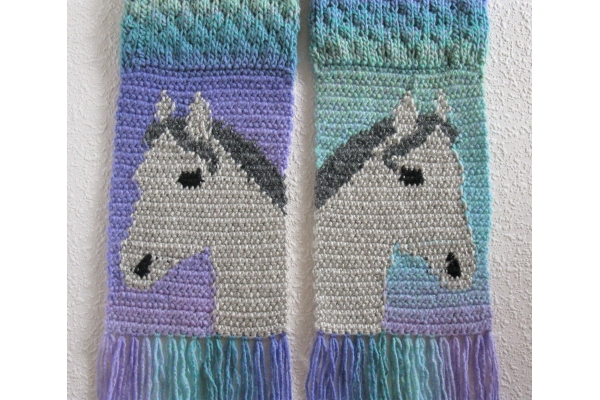 back side of horse scarf