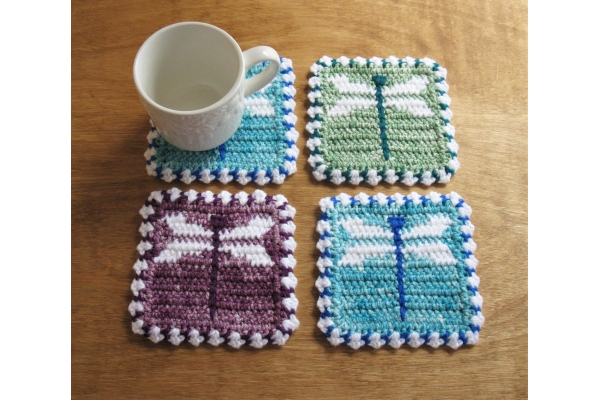 dragonfly mug mats