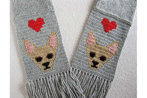 cute chihuahua scarf