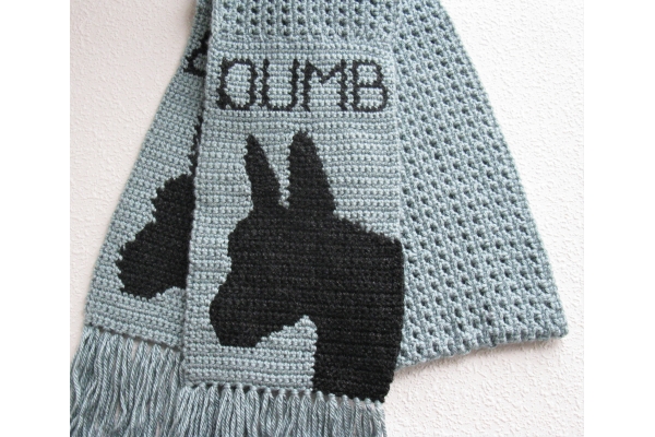 dumb donkey scarf