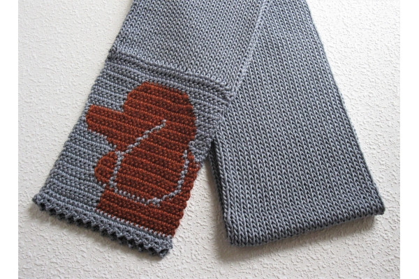 red poodle scarf