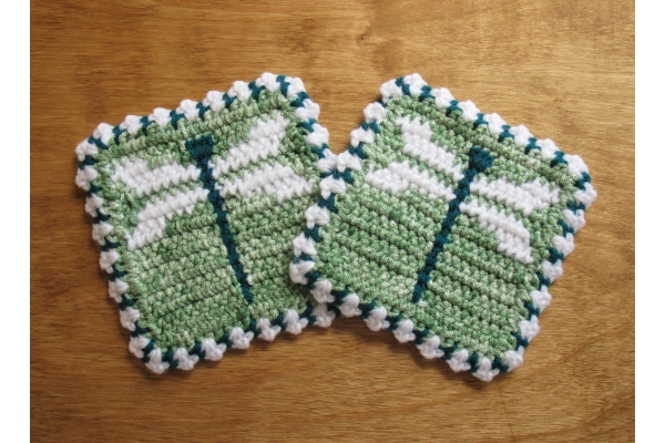 green dragonflies
