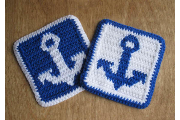 anchor cup coasters