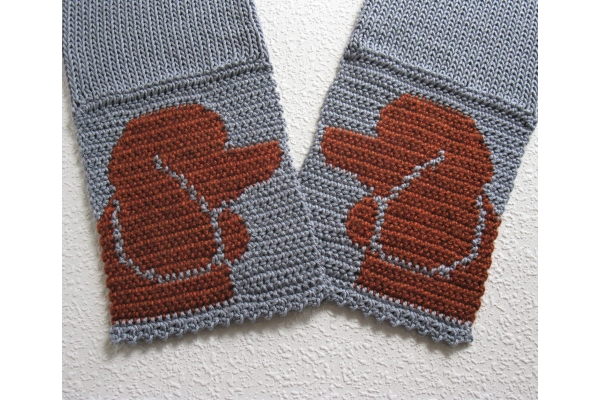 knit poodle scarf