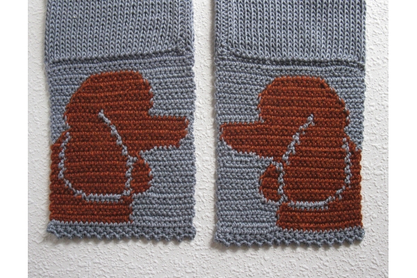 back side of poodle scarf