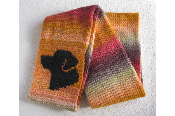 folded lab scarf