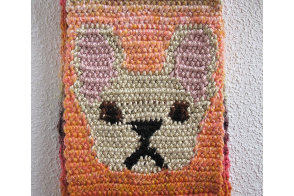 back side of Frenchie