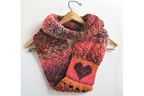 heart infinity scarf