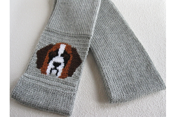 folded dog scarf
