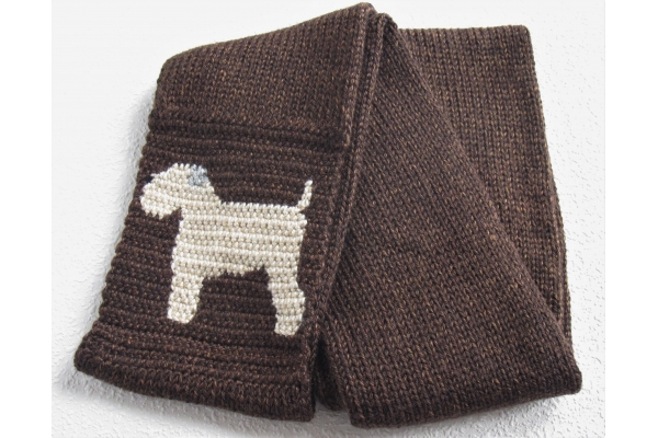 brown dog scarf