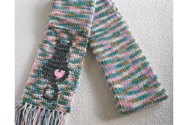 folded cat scarf
