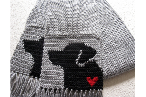 black lab scarf