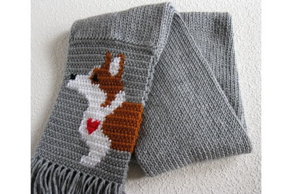 corgi scarf full view