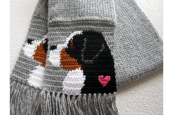 bernese mountain dog scarf