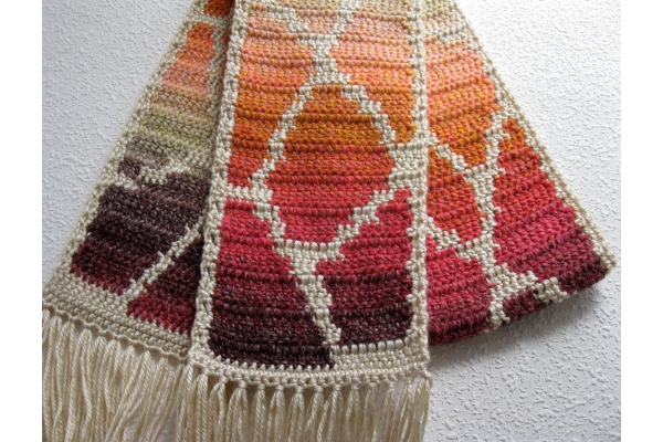 Giraffe print scarf by Lisa McDonald